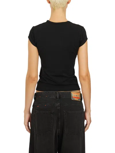 Diesel T-angie Cotton T-shirt In Black