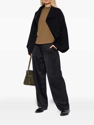 Darkpark "north Midioversize" Cashmere Wool Jacket In Black