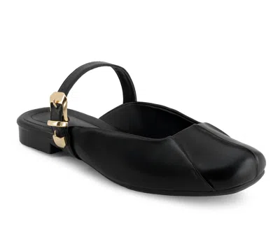 Andrea Women's Mules Ballet Flats In Black In Black