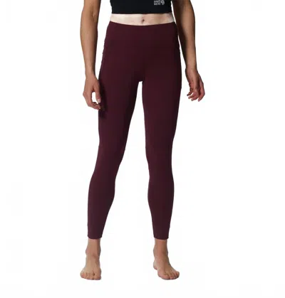 Mountain Hardwear Mountain Stretch Tight Leggings In Cocoa Red In Brown