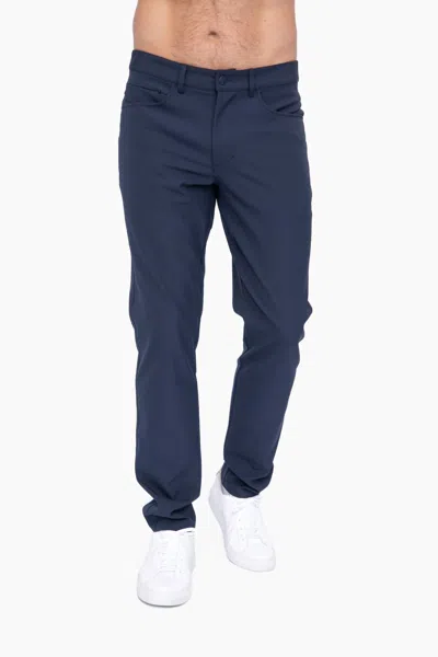 Mono B 5 Pocket Golf Pants In Navy In Blue