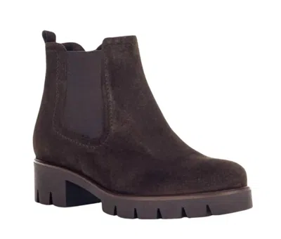 Gabor Lug Sole Chelsea Boot In Brown