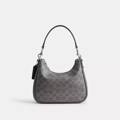 Coach Nolan Hobo Bag In Signature Canvas In Gray