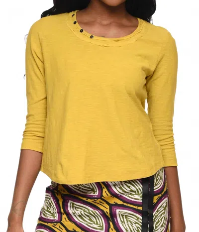 Tulip Clothing Bowen Top In Oil Yellow In Yellow