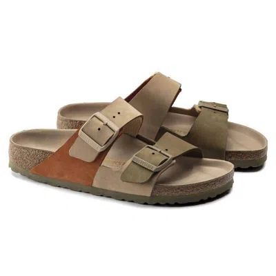 Birkenstock Women Arizona Split Sandals - Narrow In Sandcastle Faded Khaki In Green