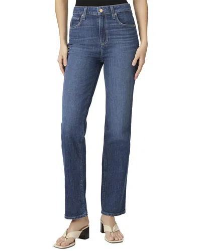 Paige Stella Saint Tropez Super High Rise Straight Leg Jean In Blue