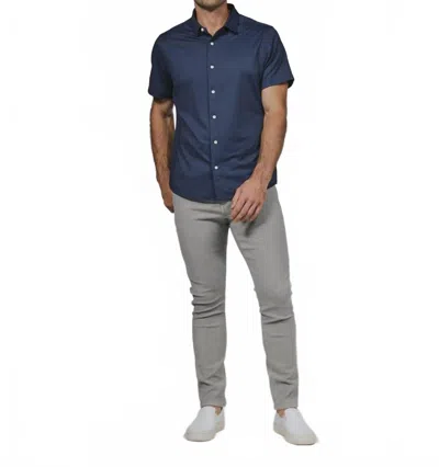 7diamonds Owen Short Sleeve Shirt In Island Blue In Blue