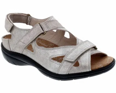 Barefoot Freedom Women's Lagoon Sandals In Champagne Dusty Leather In Gray