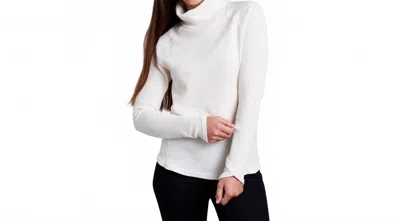 Kuhl Petra Turtleneck Long Sleeve Top In Seasalt In White