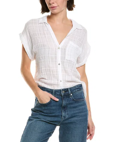 Bella Dahl Textured Gauze Top In White