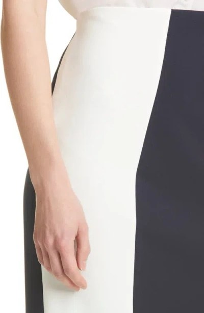 Hugo Boss Boss Vianno Colorblock Pencil Skirt In Black
