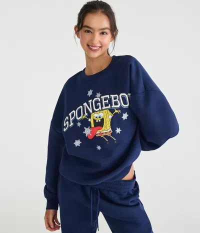 Aéropostale Spongebob X Snowflakes Crew Sweatshirt In Multi