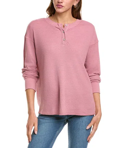 Michael Stars Frances Henley Top In Pink