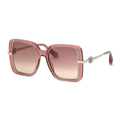 Roberto Cavalli Unisex Src007 0d48 5 Sunglasses In Neutral
