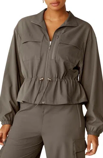Beyond Yoga City Chic Jacket In Brown