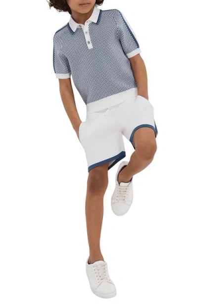 Reiss Heddon Sr. Stripe Accent Shorts In White