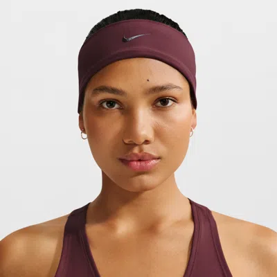Nike Unisex Fury Elevate Dri-fit Headband In Burgundy