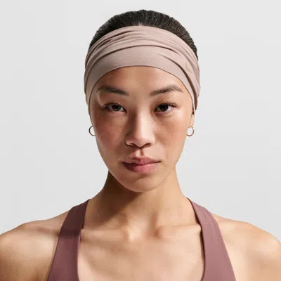 Nike Unisex Fury Elevate Dri-fit Extra-wide Headband In Nude