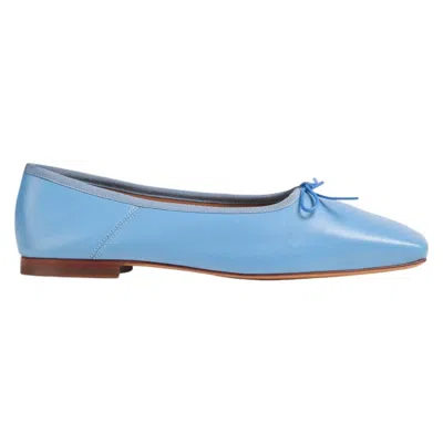 Mansur Gavriel Women's Dream Ballerina Leather Ballet Flats In Cornflower In Blue
