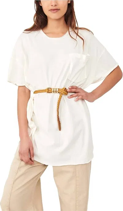 Free People Take It Easy Tee In Ivory In White
