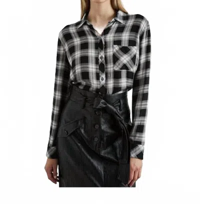 Rails Hunter Top In Midnight Snow In Black