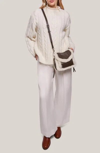 Aimee All For Love Genuine Calf Hair & Leather Mini Crossbody Bag