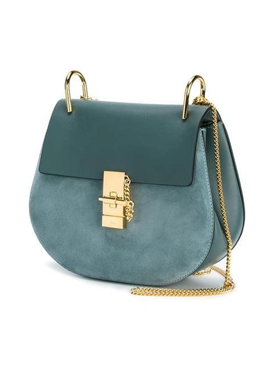Shop Chloé Cloudy Blue Drew Shoulder Bag