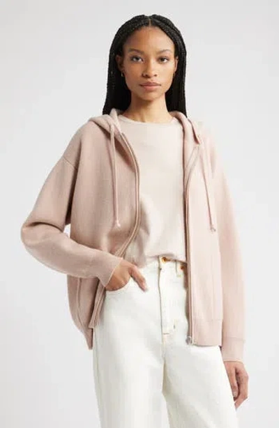 Nordstrom Wool Blend Zip Hoodie Cardigan In Neutral