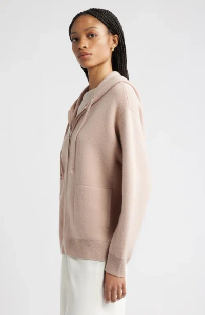 Nordstrom Wool Blend Zip Hoodie Cardigan In Neutral