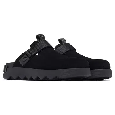 Sorel Viibe 2030521-010 Clog Women Black Leather Slip On Comfort Shoes Gal1407 In Black