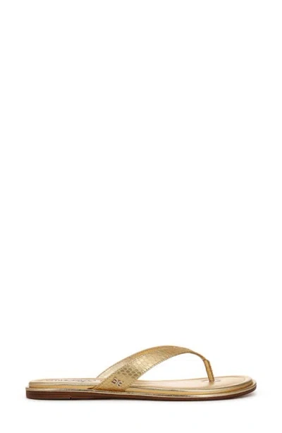 Sam Edelman Remi Flip Flop In Gold