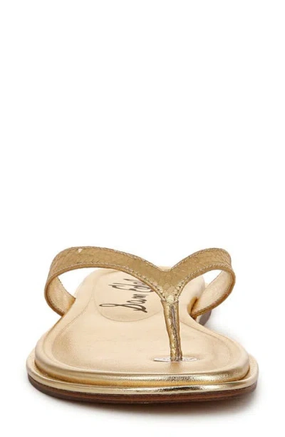 Sam Edelman Remi Flip Flop In Gold