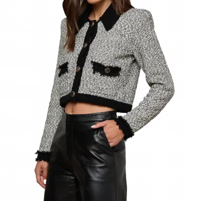 L'agence Arielle Collared Jacket In Black