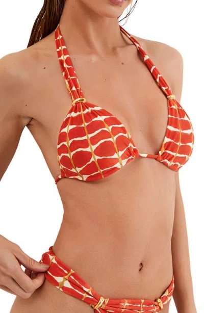 Vix Paula Hermanny Agni Bia Tube Bikini Top In Red