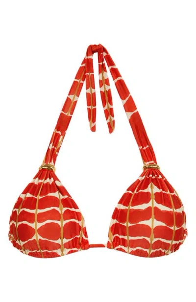 Vix Paula Hermanny Agni Bia Tube Bikini Top In Red