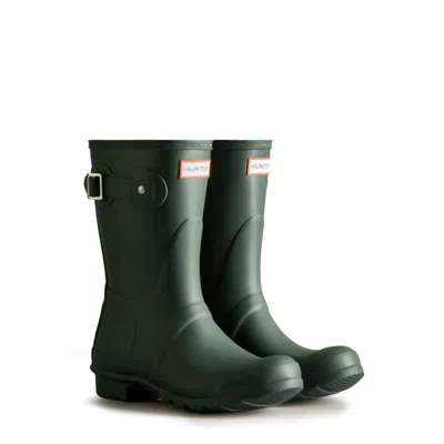 Hunter Women's Original Short Rainboot In  Green In Green