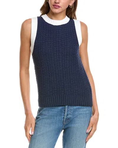 Michael Stars Sia Sleeveless Sweater In Nocturnal In Blue