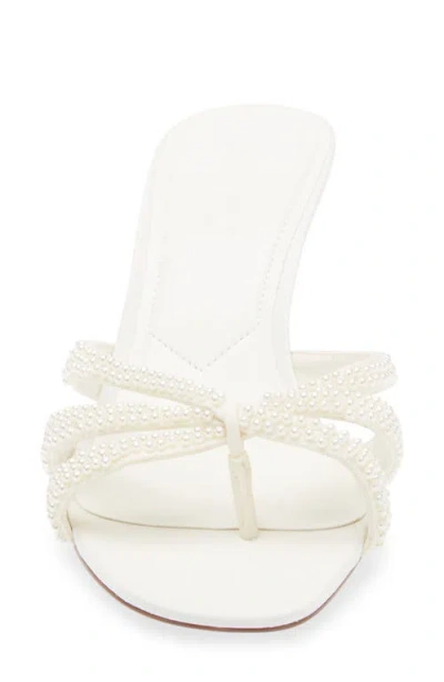 Steve Madden Cary Slide Sandal In White
