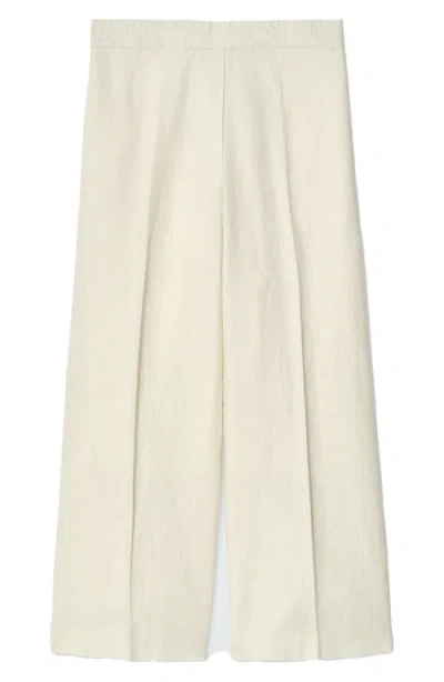 Cos Column Linen Straight Leg Pants In Neutral