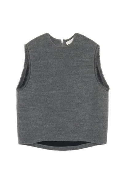 Tela Women's Cardo Vest In Gray In Gray