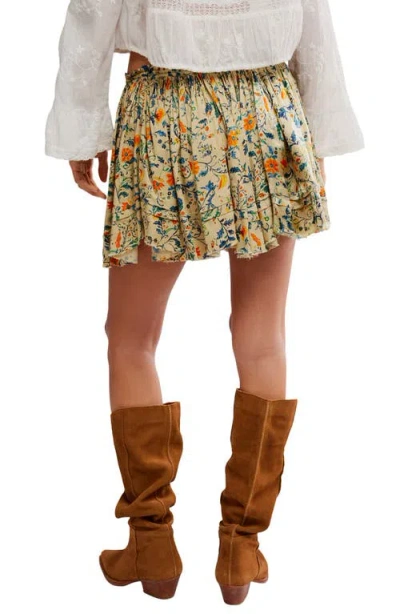 Free People One Third Charm Shine Print Miniskirt In Multi