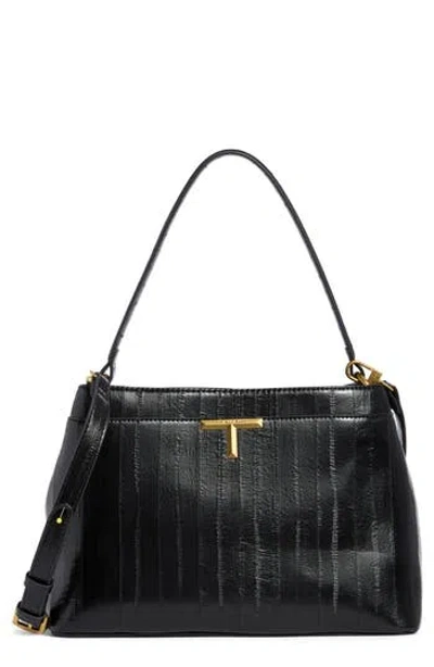 Tahari Keeley Faux Leather Satchel In Black