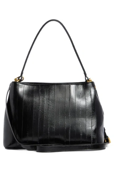 Tahari Keeley Faux Leather Satchel In Black