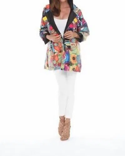 Aria Collection Oopera Reversible Raincoat In Red In Multi