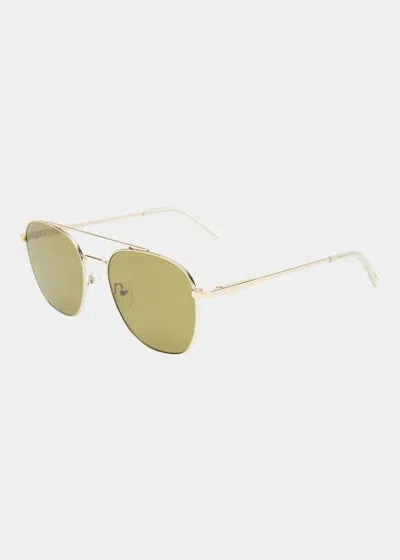 Le Specs Women's Metaphor Sunglasses In Gold In Green