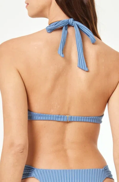 L*space Lspace Isa Underwire Bikini Top In Blue