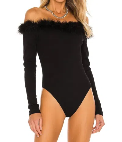 Ow Collection Miranda Bodysuit In Black In Black