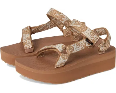 Teva Flatform Universal Sandals Women's Sirena Tanzine Platform Gal1170 In Brown