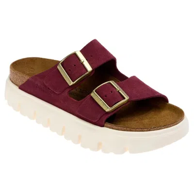 Birkenstock Papillio By  Arizona Sandals Women's Berry Platform Slide Gal905 In Red