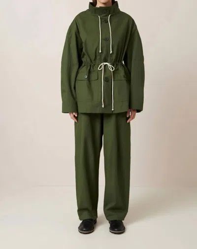 Kowtow Echo Jacket In Forest Grid In Multi